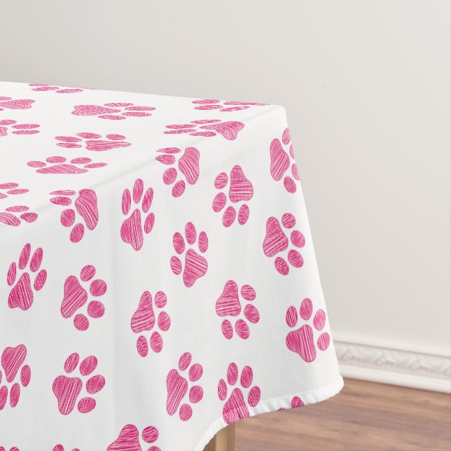 Toalha De Mesa Porcas, Patas-Cães, Patas-Rosa (Posição Original)
