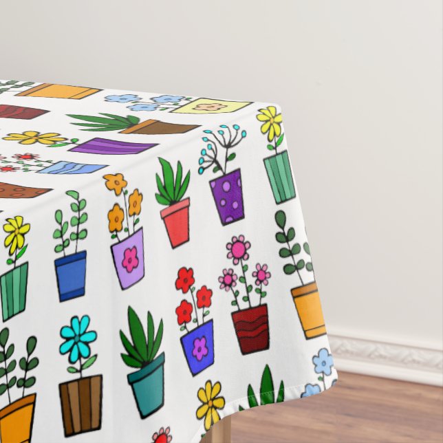 Toalha De Mesa Potes de flores (Posição Original)