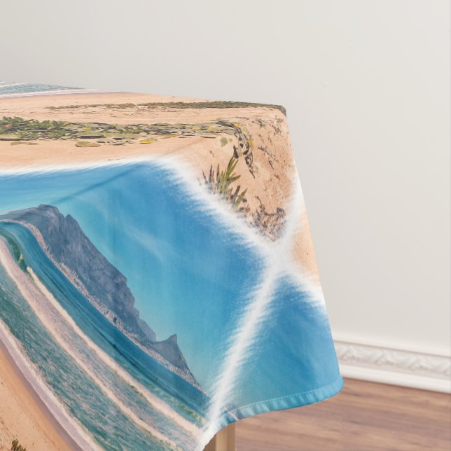 Toalha De Mesa Praia da Mesa do Cabo Mountain Ocean Waves (Posição Original)