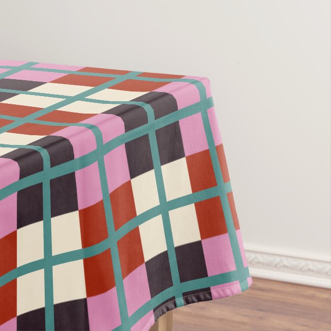 Toalha De Mesa Prato Rosa Vermelho-Rosa-Glândula-marfim-palha (Posição Original)