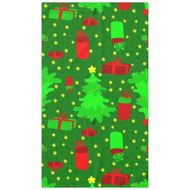 Toalha De Mesa presente de Natal das estrelas da árvore de natal (Frente)
