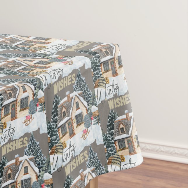 Toalha De Mesa Presentes de Natal Winter Wishes para decoração de (Posição Original)