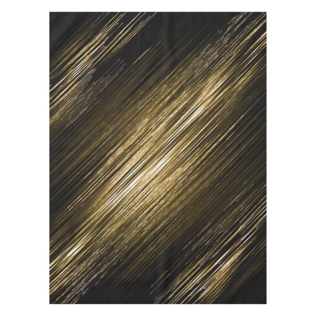 Toalha De Mesa preto e dourado (Frente)