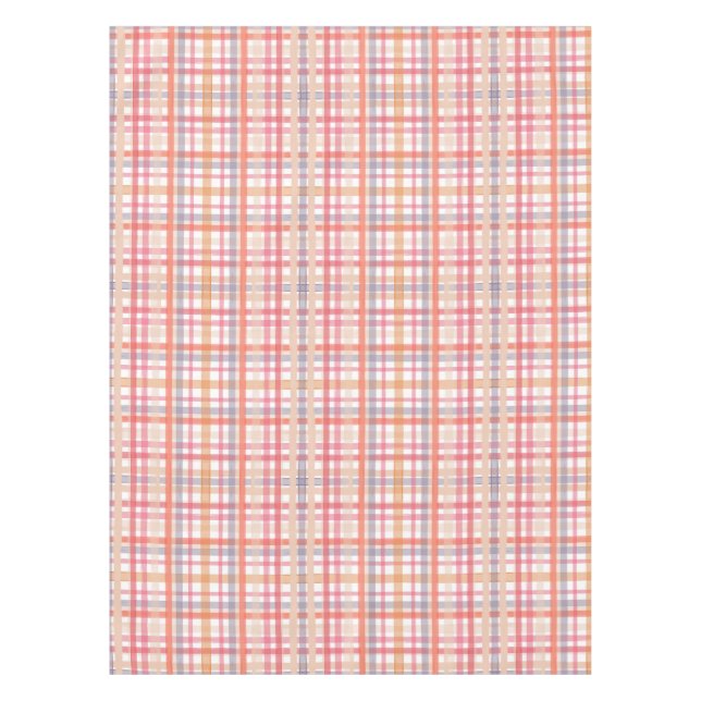 Toalha De Mesa Pretty Pastel Plaid (Frente)