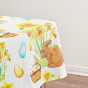 Toalha De Mesa Primavera de Daffodils Bunny Bunny