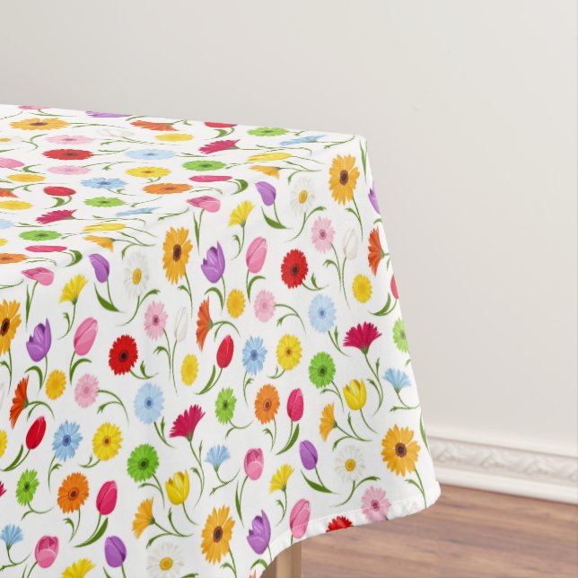 Toalha De Mesa Primavera Floral Tablecover (Posição Original)