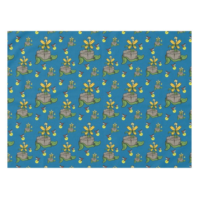 Toalha De Mesa Primavera Greets Summer Tablecloth (Frente (Horizontal))