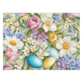 Toalha De Mesa Primavera. Narciso, Hyacintos, Tulipas, Ovos de Pá
