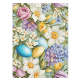 Toalha De Mesa Primavera. Narcisos, Jacintos, Tulipas, Ovos de Pá