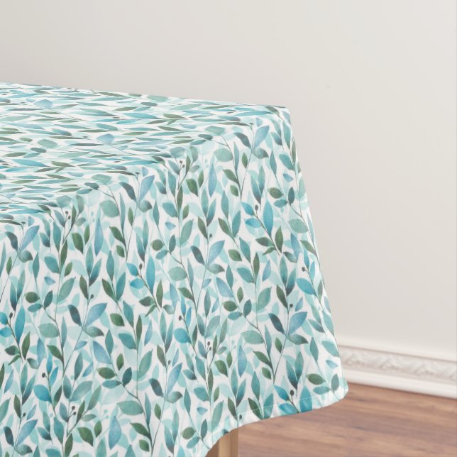 Toalha De Mesa Primavera. Padrão floral de aquarela (Posição Original)