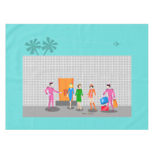 Toalha De Mesa Primaveras de Palma Atômica Tablecloth do Partido 