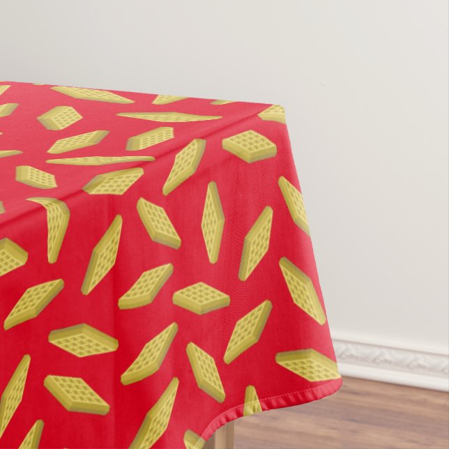 Toalha De Mesa Primeiro aniversario Waffle Cute Breakfast Brunch  (Posição Original)