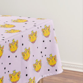 Toalha De Mesa Princesa gatinha em roxo