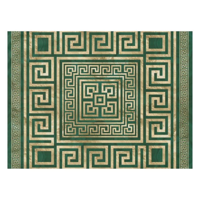 Toalha De Mesa Principal Ornamento Grego - Meander Grego - Malach (Frente (Horizontal))