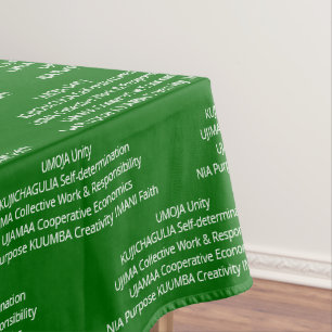 Toalha De Mesa Princípios Kwanzaa do NGUZO SABA 7