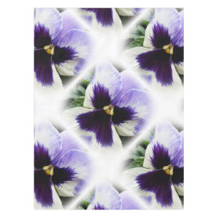 Toalha De Mesa profundamente - roxo no amor perfeito branco