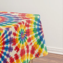 Toalha de Mesa Psicodélica Tie Dye | Toalha de Mes