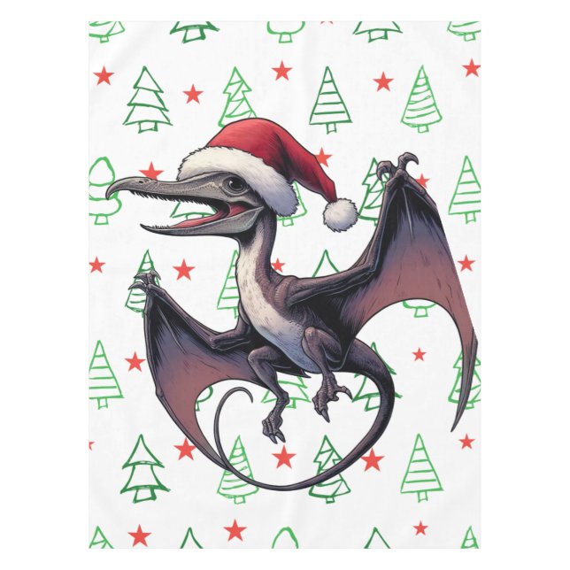 Toalha De Mesa Pterodactyl de Natal (Frente)