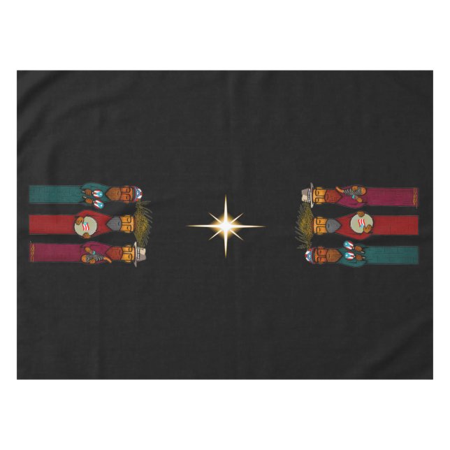 Toalha De Mesa Puerto Rican Three Wise Men – Parranda (Frente (Horizontal))