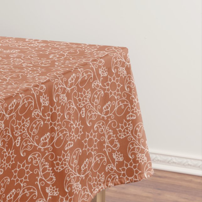 Toalha De Mesa Pumpkin Spice Autumn Tablecloe Floral (Posição Original)