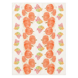 Toalha De Mesa Pumpkins Autumn Deixa Aquarela Pintada