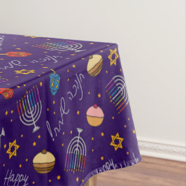 Toalha De Mesa Purple Hanukkah