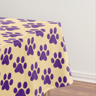 Toalha De Mesa Purple Paw Print