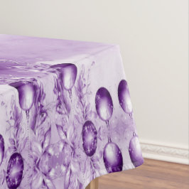 Toalha De Mesa Púrpura Ornações Feriado de Natal