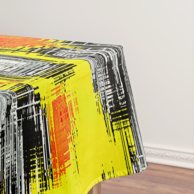 Toalha De Mesa quadrados de abstrato formados a partir de arranhõ (Posição Original)