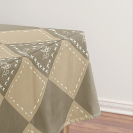 Toalha De Mesa Quadrados de flor de rabo mosaico