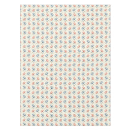 Toalha De Mesa Quadrados de Flor Rosa e Azul