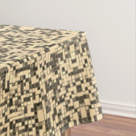 Toalha De Mesa Quadrados ou azulejos pequenos desfocados, caquis
