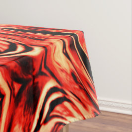 Toalha De Mesa Quadrados tortos espelhados em coral ou castanho