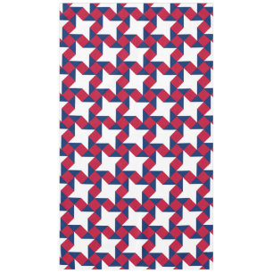 Toalha De Mesa Quarto Padrão de Patchwork de julho vermelho, bran