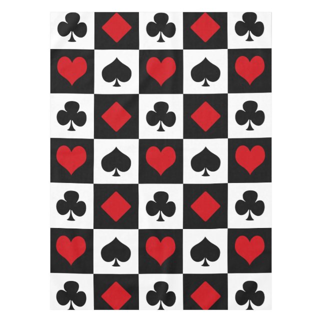 Toalha De Mesa Quatro naipes de cartão (Frente)
