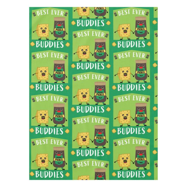 Toalha De Mesa Queijo De Cheddar Britânico E Amantes De Picles (Frente)