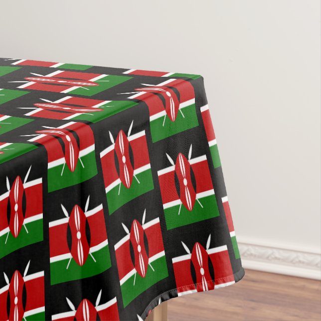 Toalha De Mesa Quênia Flag & Kenya dinelloth decor Africa (Posição Original)