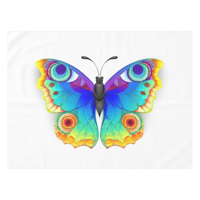 Toalha De Mesa Rainbow Butterfly Peacock Eye (Frente (Horizontal))