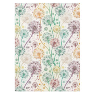 Toalha De Mesa Rainbow Dandelion Breeze - Whimsical Floral