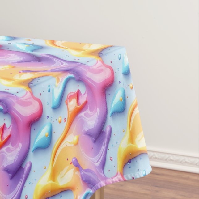 Toalha De Mesa Rainbow Paint Fusion (Posição Original)