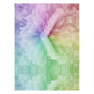 Toalha De Mesa Rainbow Peony Tie Dye Hippie
