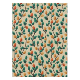 Toalha De Mesa Ramificações coloridas do Pinecone de inverno