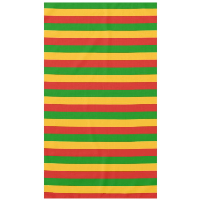 Toalha De Mesa RASTAFARI FLAG COLORS + suas ideias (Frente)