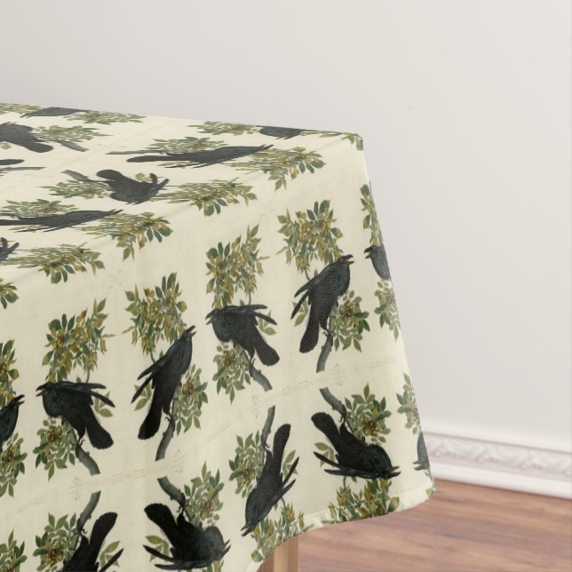 Toalha De Mesa Raven (Common Raven) das Aves da América de Audubo (Posição Original)