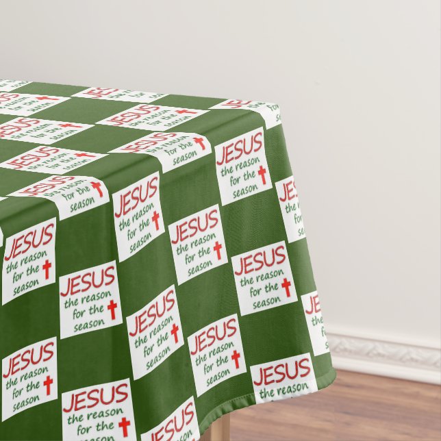 Toalha De Mesa Razão de Jesus de Natal para a Tablecloth da Época (Posição Original)