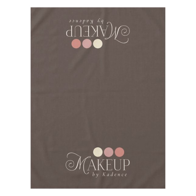 Toalha De Mesa Readymade Logo Makeup Artist Tablecloth Runner (Frente)
