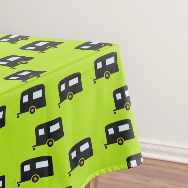 Toalha De Mesa Reboques de campismo a verde (Posição Original)