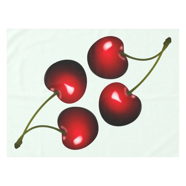 Toalha De Mesa Red Cherry Tablecloth - Custom Colors (Frente (Horizontal))