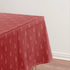 Toalha De Mesa Red Christmas Tree Tablecloth