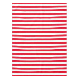 Toalha De Mesa Red e White Stripes Clássicas